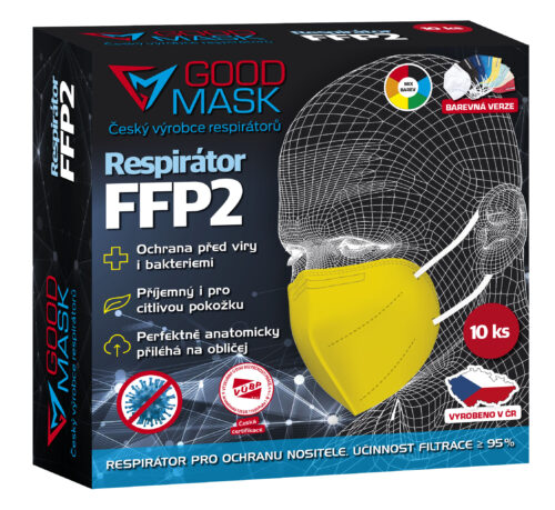 Český respirátor FFP2 GOOD MASK - Barevný mix (10ks) - Image 3
