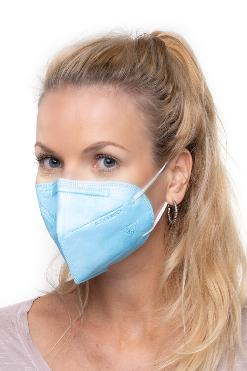 VÝPRODEJ: Český respirátor FFP2 GOOD MASK - modrá (3ks) - Image 2
